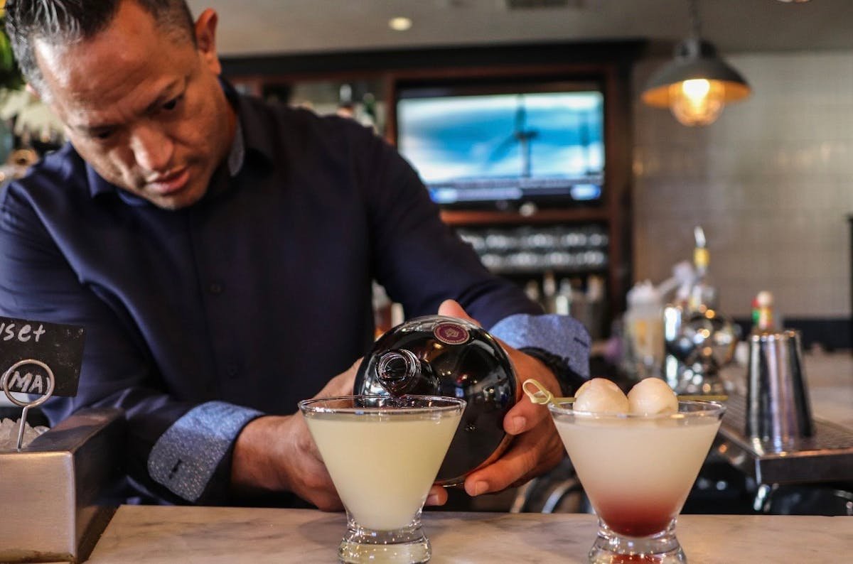a man sitting at a table